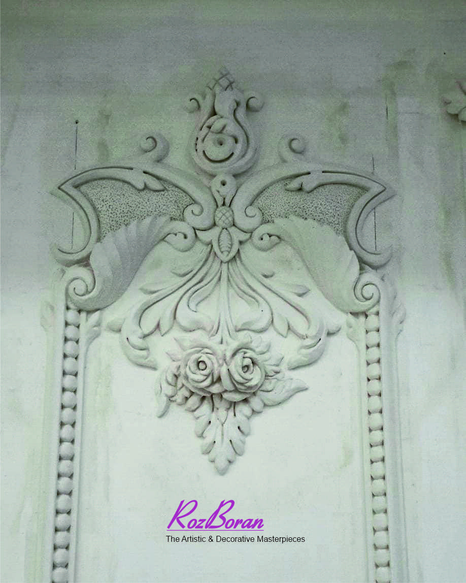 گچبری دستی سرقاب کلاسیک دیواری