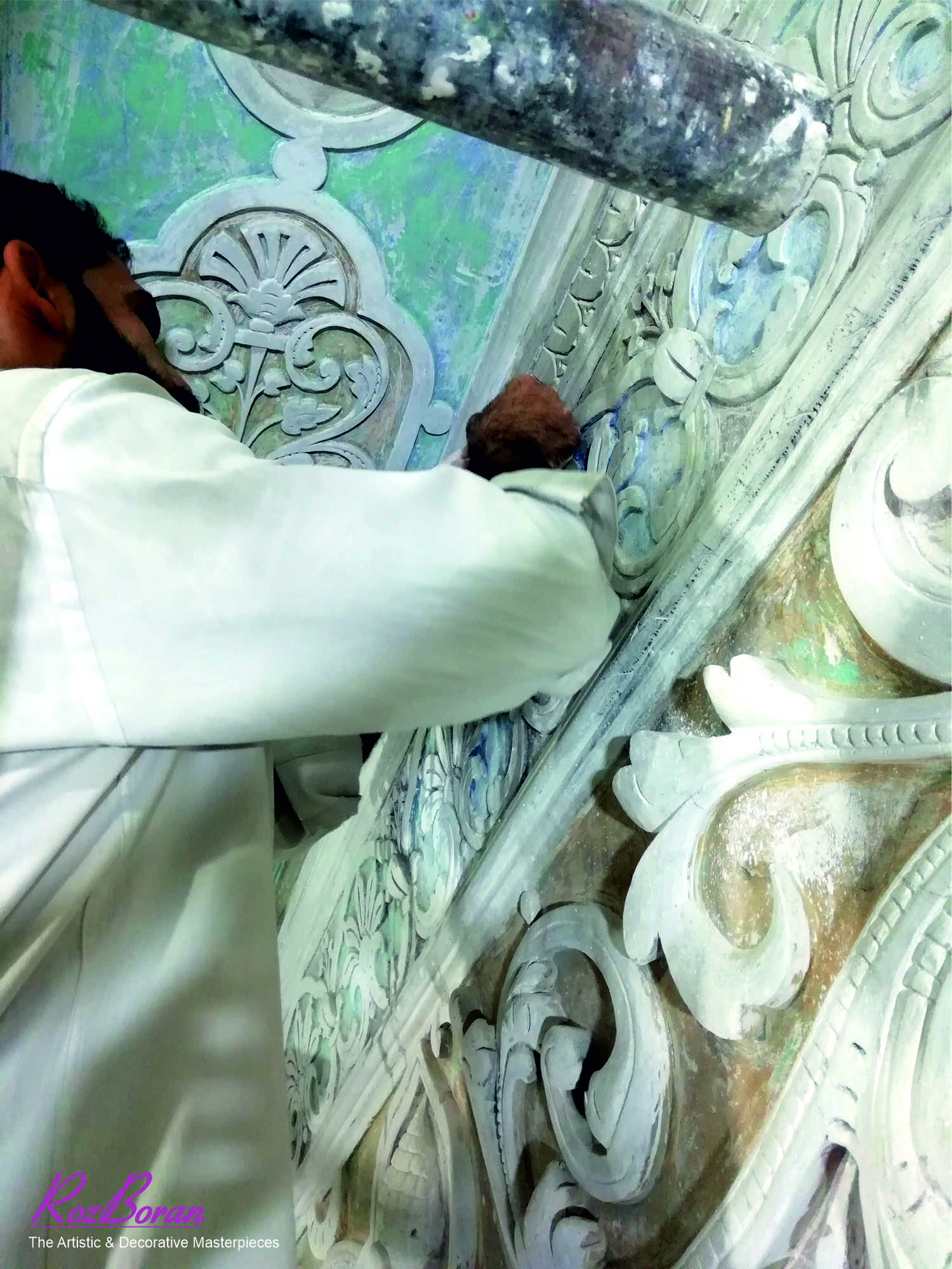 پرداخت گچبری های قدیمی