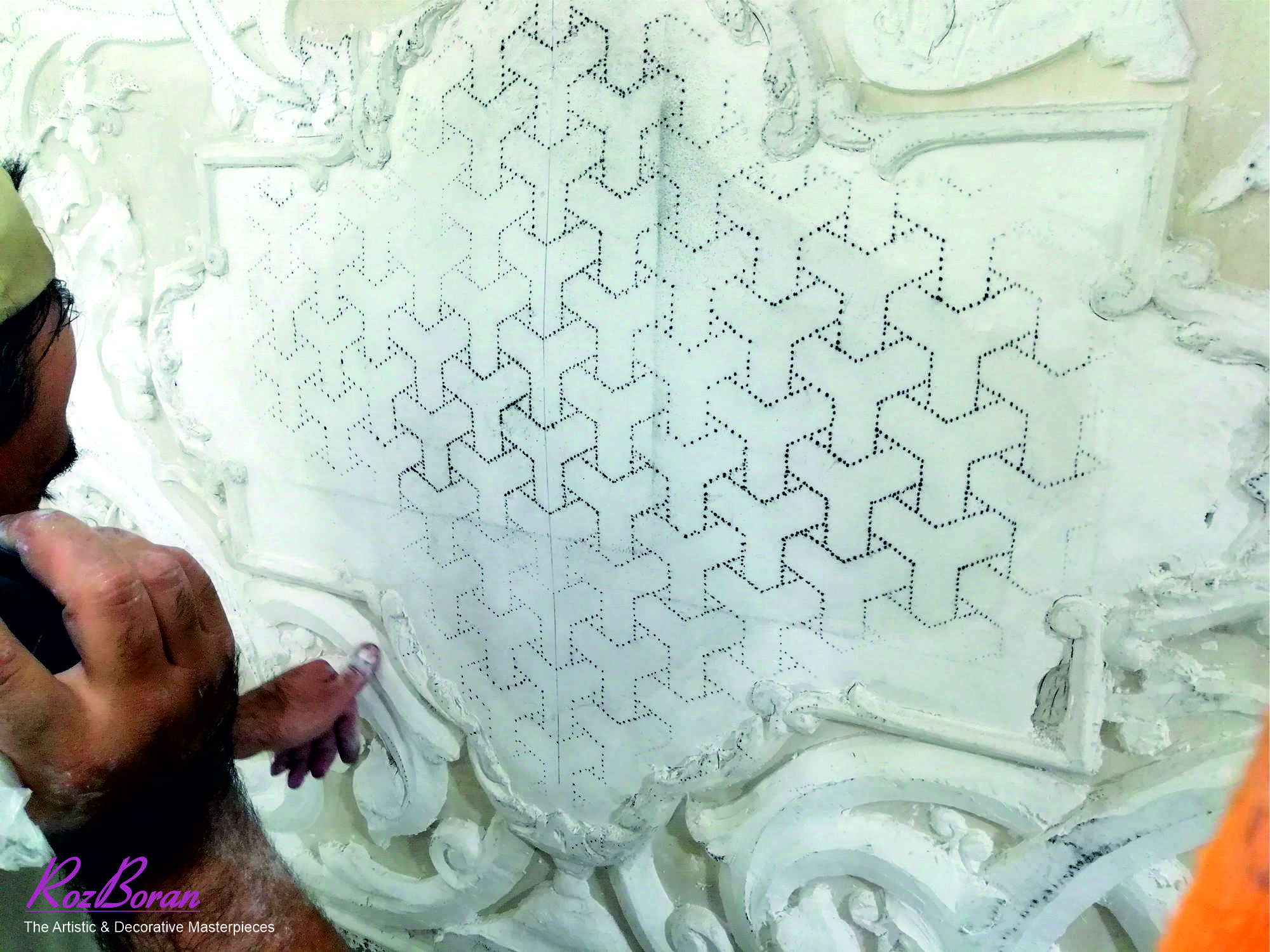 طرح حصیر سه پر چلیپا