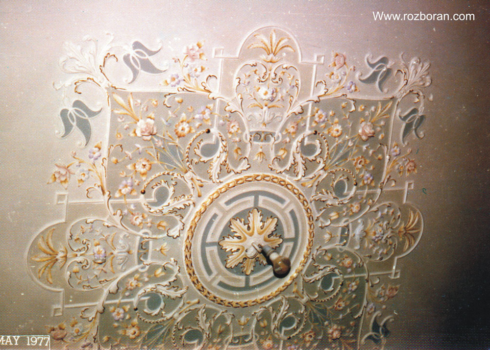 گچبری سقف قدیمی