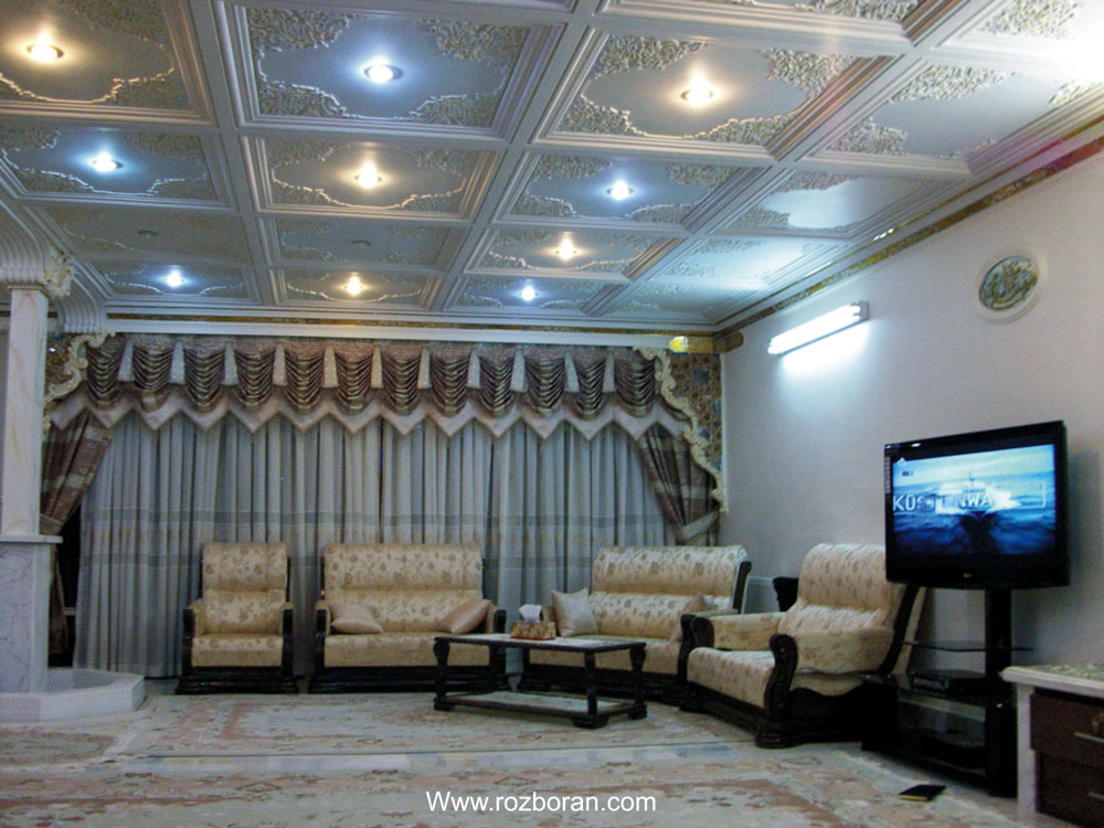 سقف سالن گچبری